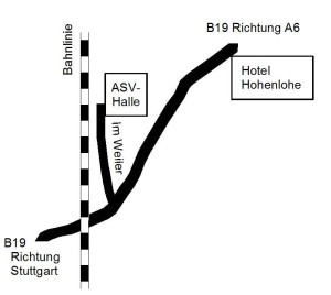 Anfahrt ASV Halle
